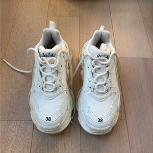 Balenciaga Triple S White Sneakers